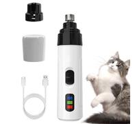 Molino De Uñas Eléctricas - Grider De Uñas De Gato, Corte Libre De Ansiedad | Herramienta De Aseo Inalámbrico Y De Bajo Ruido, Cortador Tricolable USB Seguro Para Viajes, Senderismo Y L