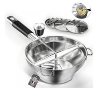 Molino de verduras de acero inoxidable con 3 discos intercambiables,molino manual de manivela para alimentos para bebés, para salsa de tomate y puré de patatas (plata H)