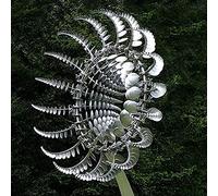 Molino de Viento de Metal para Jardín Molino de Viento de Metal Único Y Mágico Giradores de Viento de Césped para Patio Decoración de Patio con Atrapavientos Al Aire Libre