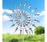 Molino de Viento de Metal único y mágico, Mo-Lino de Viento má-gico, Molino de Viento de Me-Tal, Molino de Vie-nto único y mágico de Metal, Escultura De Viento Spinner, para jardín y Patio