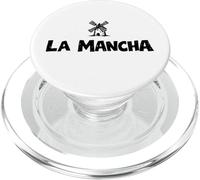 Molino de Viento español La Mancha Don Quijote Estampado Negro PopSockets PopGrip para MagSafe