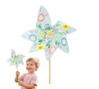 Molino De Viento Para Jardín | Molinos De Viento De Jardín Hecho A Mano | Colorea Tu Propio Molino De Viento, Divertidos Juguetes Creativos Para Niños