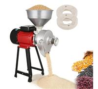 Molino Eléctrico 3000W Uso Seco y Húmedo para Leche de Soya Tofu y Harina Fresca Máquina para Moler Maíz y Arroz para Uso Doméstico y Pequeños Negocios