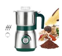 Molino eléctrico de 500 W, multifunción, acero inoxidable, gran capacidad, 600 ml, 2 velocidades, extraíble y fácil de limpiar, para café, especias, nueces y hierbas (A)