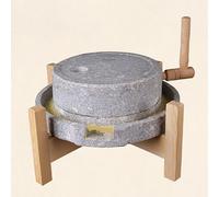 Molino Manual De Granito Natural, Molinillo De Granos De Vivienda De País, Adorno De Arte, Para Café, Harina, Horneado, Pimienta, Sal Y Nueces(25x35cm/9.8x13.8in)