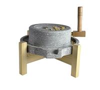 Molino Manual De Polvo De Piedra,ntiguo Para El Hogar Para Grano,Molinillo Manual De Cocina,Para Cereales/Especias/Leche De Soja/Hierbas/Bayas De Trigo(25x35cm(9.8x13.8in))