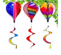 Molino para patio - Decoración globo aerostático A | Escultura eólica globo aerostático de exterior | Para interiores, jardín, patio, césped, cerca, camping, vacaciones, boda, cumpleaños, inauguración