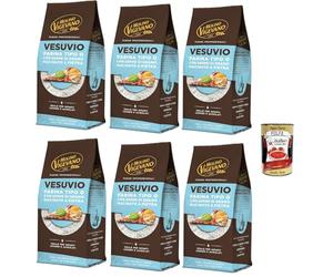 Molino Vigevano Farina tipo 0 Harina Vesuvio para pizza napolitana alta y suave. 6 paquetes de 500 g + Polpa italiana gourmet 400 g