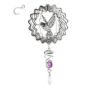 Molinos De Viento Al Aire Libre Metal Viento Patios Y Jardines Muelles De Viento Tornillo Cola 3D Molinos De Viento De Acero Inoxidable Giratrizas Decoraciones De Interiores Decoraciones Artesanales