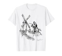 Molinos de Viento de Lucha Don Quijote Camiseta gráfica económica