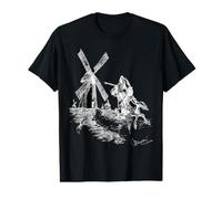 Molinos de Viento de Lucha Don Quijote Camiseta gráfica económica