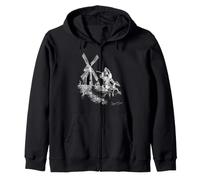 Molinos de Viento de Lucha Don Quijote Sudadera con Capucha