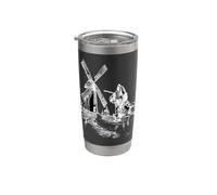 Molinos de viento de lucha Don Quijote Vaso térmico de acero inoxidable de doble pared