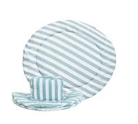 molis&co. Alfombra de Juegos Redonda para bebé. Alfombra Infantil 100 cm plegable, portátil, Tapete de suelo para niños pequeños y bebés. PopCorn Stripes. OEKO TEX 100.