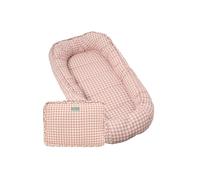 molis&co. Nido de Bebé 90 x 50 cm. Reductor de Cuna o Nido de Colecho para Bebe. Algodón. Cuna Portátil o de Viaje para recién Nacido. Oeko-Tex 100. (Dusty Rose)
