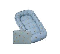 molis&co. Nido de Bebé 90 x 50 cm. Reductor de Cuna o Nido de Colecho para Bebe. Algodón. Cuna Portátil o de Viaje para recién Nacido. Oeko-Tex 100. (Colima)