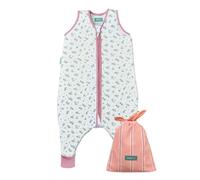molis&co - Pijama Burbuja con Pies 0.5 TOG - 70 cm (1 año) - Ideal para Verano - 100% Algodón (Oeko-Tex 100) - Bloom Pink