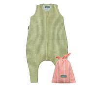 molis&co - Pijama Burbuja con Pies 0.5 TOG - 90 cm (3 años) - Ideal para Verano - 100% Algodón (Oeko-Tex 100) - Pistacchio