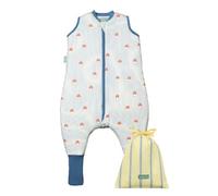 molis&co - Pijama Manta con Calcetines Antideslizantes 1.0 TOG - 100 cm (4 años) - Ideal para Primavera y otoño - 100% algodón (Oeko-Tex 100) - Mushrooms