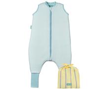 molis&co - Pijama Manta con Calcetines Antideslizantes 1.0 TOG - 90 cm (3 años) - Ideal para Primavera y otoño - 100% algodón (Oeko-Tex 100) - Lagoon