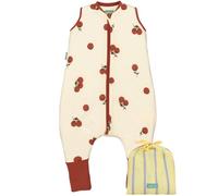 molis&co - Pijama Manta con Calcetines Antideslizantes 1.0 TOG - 90 cm (3 años) - Ideal para Primavera y otoño - 100% algodón (Oeko-Tex 100) - Tomatoes