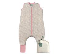 molis&co - Pijama Manta con Calcetines Antideslizantes 2.5 TOG - 70 cm (1 año) - Ideal para Invierno - 100% algodón (Oeko-Tex 100) - Pastel Floral