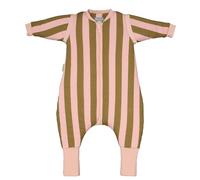 molis&co. Pijama Manta con Mangas Desmontables, Calcetines Antideslizantes, TOG 2.5 Estampado Khaki & Rose, Algodón 100%, Oeko-Tex 100 Certificado, 1 año