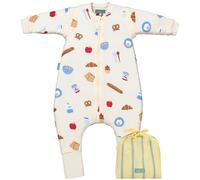 molis&co - Pijama Manta con Mangas Desmontables y Calcetines Antideslizantes - 1.0 TOG - Ideal para Primavera y otoño - 100% algodón (Oeko-Tex 100) (Good Morning, 4 años)