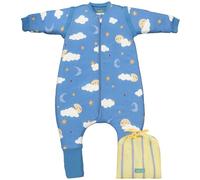 molis&co - Pijama Manta con Mangas Desmontables y Calcetines Antideslizantes - 1.0 TOG - Ideal para Primavera y otoño - 100% algodón (Oeko-Tex 100) (Good Night, 6 Meses)