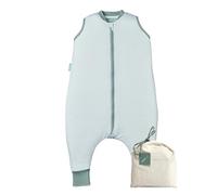 molis&co - Pijama Manta con Pies 1.0 TOG - 70 cm (1 año) - Ideal para Primavera y Otoño - 100% Algodón (Oeko-Tex 100) - Vichy Green