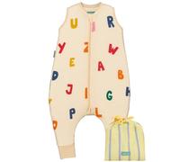 molis&co - Pijama Manta con Pies 1.0 TOG - 90 cm (3 años) - Ideal para Primavera y Otoño - 100% Algodón (Oeko-Tex 100) - ABC