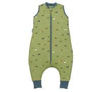 molis&co - Pijama Manta con Pies 2.5 TOG - 100 cm (4 años) - Ideal para Invierno - Suave y cálido - 100% algodón (Oeko-Tex 100) - Little Drivers