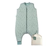 molis&co - Pijama Manta con Pies 2.5 TOG - 117 cm (6 años) - Ideal para Invierno - Suave y cálido - 100% algodón (Oeko-Tex 100) - Green Garden