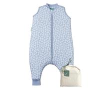 molis&co - Pijama Manta con Pies 2.5 TOG - 60 cm (3-6 Meses) - Ideal para Invierno - Suave y cálido - 100% algodón (Oeko-Tex 100) - Blue Garden