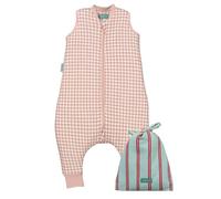 molis&co - Pijama Manta con Pies 2.5 TOG - 70 cm (1 año) - Ideal para Invierno - Suave y cálido - 100% algodón (Oeko-Tex 100) - Dusty Rose