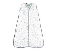 molis&co - Saco Dormir Bebé TOG 1-95 cm (18-36 meses) - Saco Dormir Bebe Primavera y Otoño sin Mangas - Saco de Dormir Bebe para Niños Niñas (Unisex) - Muselina de Algodón Premium - Grey Leaf