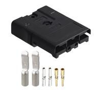 Moliuoly 1 conector de batería de litio SBS75x 75A de 600 V con kit de montaje, diseñado para aplicaciones de transporte, ferrocarril y almacenamiento con carretillas elevadoras