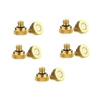 Moliuoly 10 boquillas de latón para aspersores de jardín con apertura de acero inoxidable, ahorro de energía y agua, adecuado para refrigeración y riego al aire libre