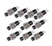 Moliuoly 10 mini interruptores PBS-110, botón de encendido y apagado instantáneo sin cerradura, herramienta micro