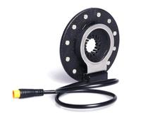 Moliuoly 12-Magnet-PAS Sensor para Bicicleta E-Bike Soporte de Pedales Montado a la Derecha con Agujero Detección Precisa Cable de 3 pines 40cm Compatible con la mayoría de controladores Negro Opción