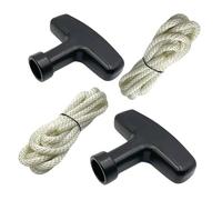 Moliuoly 2 cuerdas de arranque de extracción de 5 mm x 1,7 m con mango para motores Honda GX240 GX270 GX340 GX390 GX610 GX620 173F 177F 182F 188F 190F