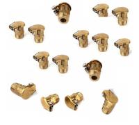 Moliuoly 20 vasos de aceite lubricante de latón, M6 x 1 mm, con tapa abatible y muelle para motores de alto impacto, aleación galvanizada, para maquinaria industrial y mantenimiento de motores, junta