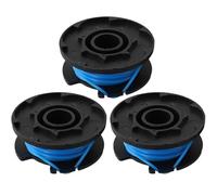 Moliuoly 3 bobinas de hilo RAC125 para cortabordes Ryobi RLT1830H13, RLT1825LI, OLT1831S - Recarga automática de hilo, cambio de bobina sin herramientas, 1,6 mm
