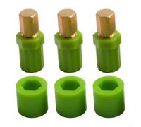 Moliuoly 3 Piezas Acoplamiento de Eje de Cizalla de Latón para KP Serie Prensa de pasta Kit de Reparación Compatible con KPSA KPRA KPEX KPXX Cambio Rápido Verde 10.8 X 7.11 X 1.5 Cm