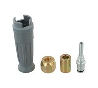 Moliuoly 4 conectores de manguera de alta presión con manguito para HDS/HD 5 11P /HD400/HD600/HD6-15C, plástico/cobre/hierro, apto para modelos de limpiadores de alta presión Karcher