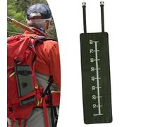 Moliuoly Alfombra de extracción de carpas con cinta métrica plegable de tela Oxford resistente, antideslizante, lavable, para trucha y carpa, para pesca al aire libre, base de medición verde, aprox