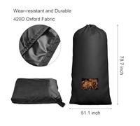 Moliuoly Bolsa de almacenamiento para tractores de césped de tela Oxford 420D, bolsa de almacenamiento para cesta de césped, bolsa de almacenamiento para jardín y cortacésped, gran capacidad