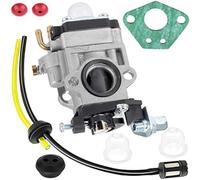 Moliuoly Carburador de 15 mm para motores de cortacésped de 50 cc, 52 cc, 49 cc, 47 cc, 43 cc, 33 cc, con junta, apto para motores de 2 tiempos de cortasetos, desbrozadoras y cortacéspedes