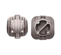 Moliuoly Compresor de culata de aluminio para compresor de aire, bomba de repuesto, sin aceite, silencioso, color gris, 13 tamaños a elegir, conector G1/2 para alta carga de presión