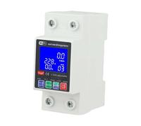 Moliuoly Contador de corriente inteligente con mando a distancia y retroiluminación LED, 63 A, 230 V, compatible con la aplicación Tuya, funciones de seguridad para el hogar y la oficina